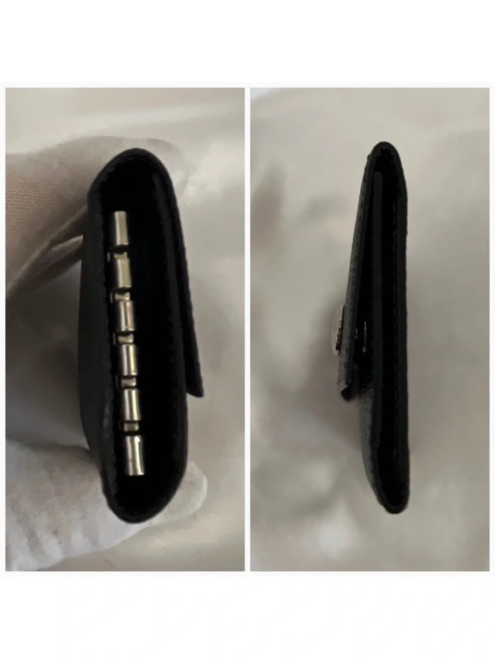 Classic Japan Black Saffiano Card & Key Holder